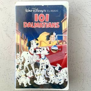 Original Walt Disney 101 Dalmatians RARE Black Diamond VHS Tape with Case 1263